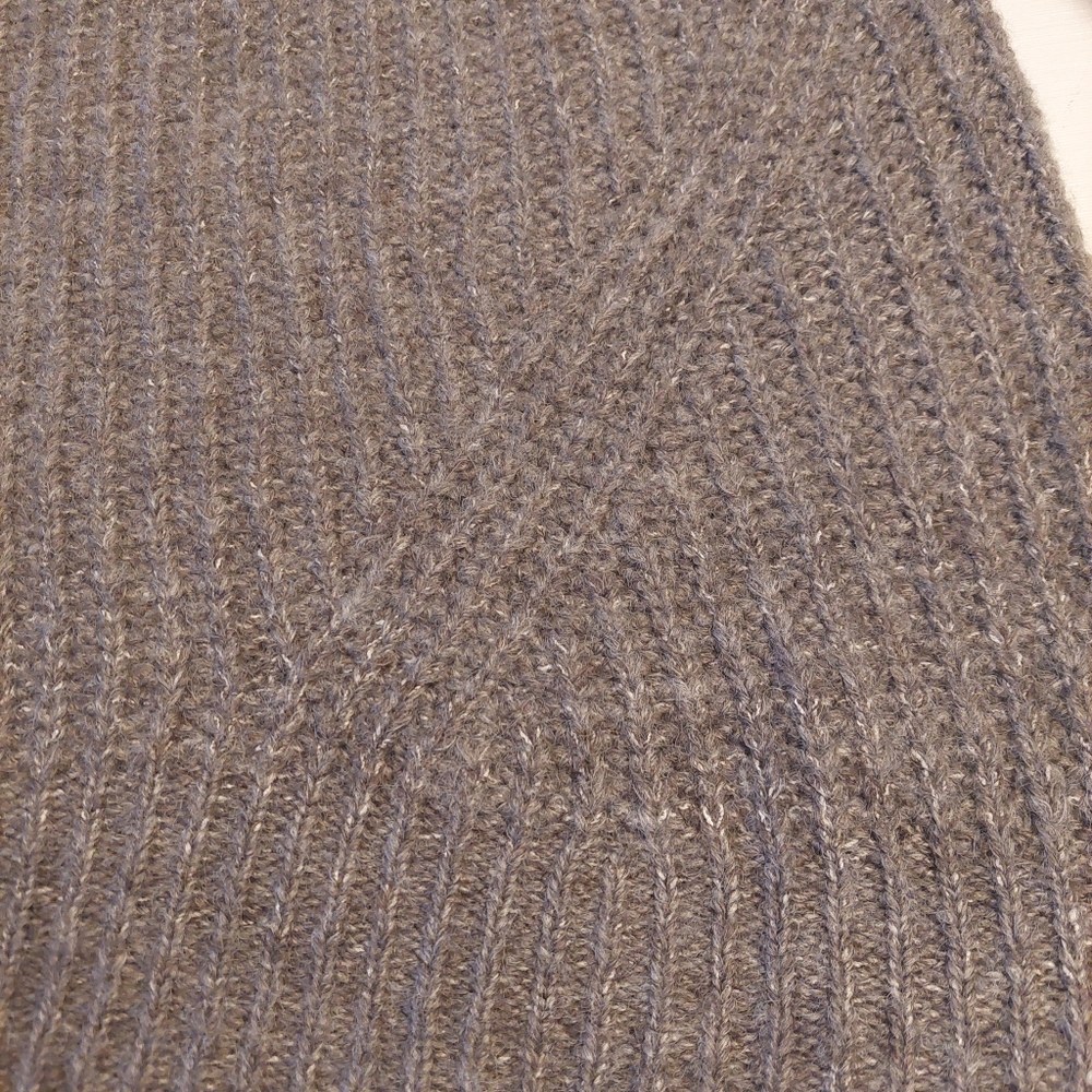 Old Navy Grey Cowl Neck Chunky Knit Soft Wool Blend Pullover Sweater Sz 2X - Picture 4 of 9